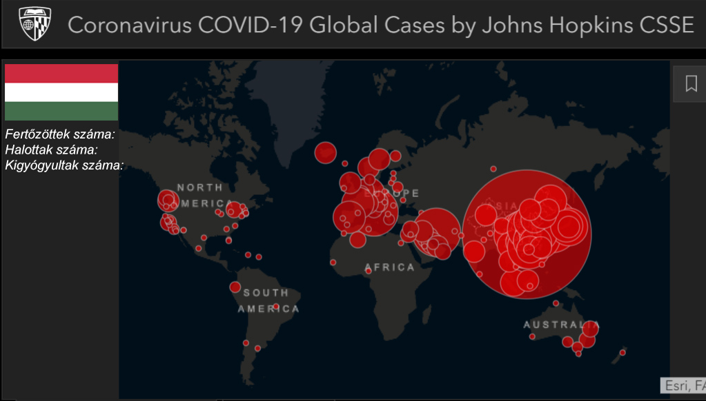 Koronavírus világtérkép online stream élőben